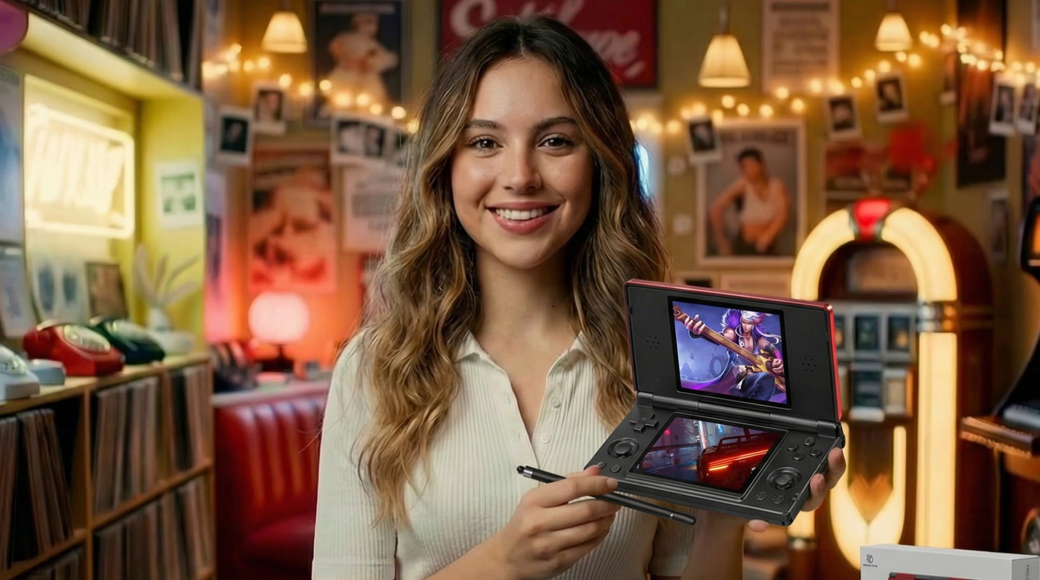 Aivuidbs RG DS Foldable Handheld Game Console RK3568 Anbernic